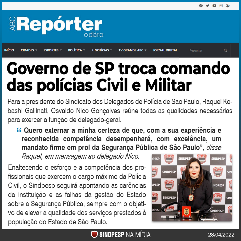 Jornais De Todo O Estado De S O Paulo Noticiam A Troca De Comando Das Pol Cias Civil E Militar