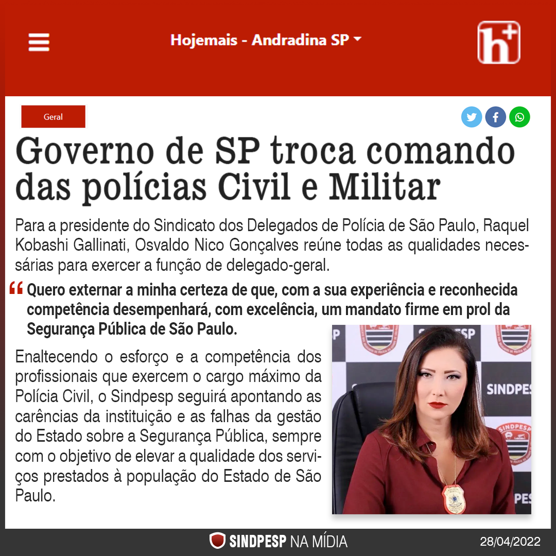 Jornais De Todo O Estado De S O Paulo Noticiam A Troca De Comando Das Pol Cias Civil E Militar