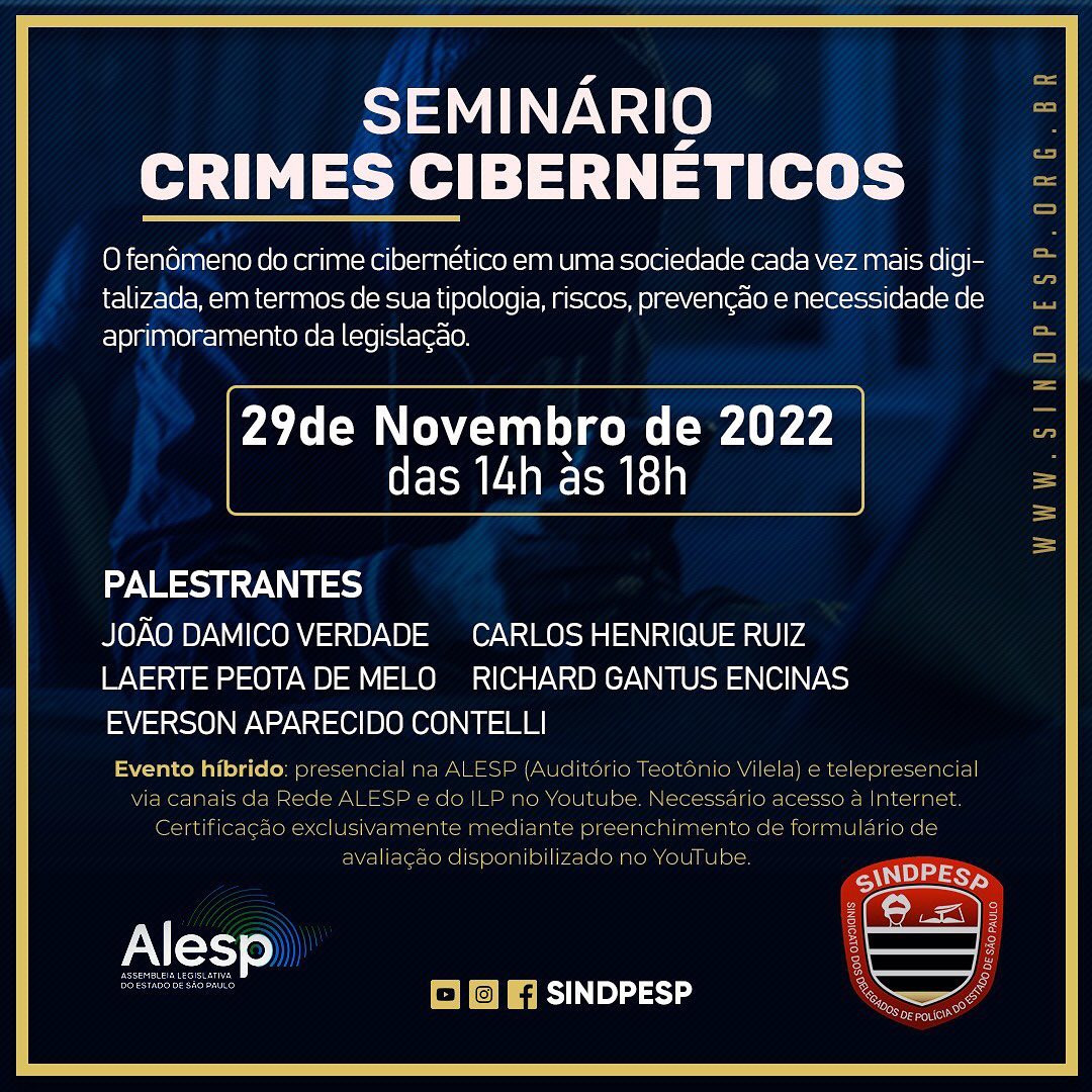 Seminário Crimes Cibernéticos – SINDPESP